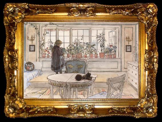 framed  Carl Larsson Vacation Reading Assignment, ta009-2